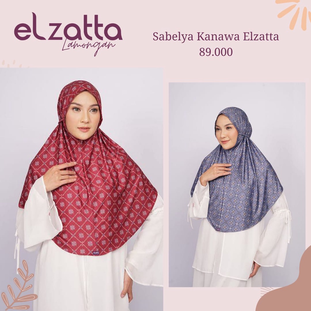 JILBAB INSTAN MOTIF TERBARU ELZATTA SABELYA KANAWA ELZATTA