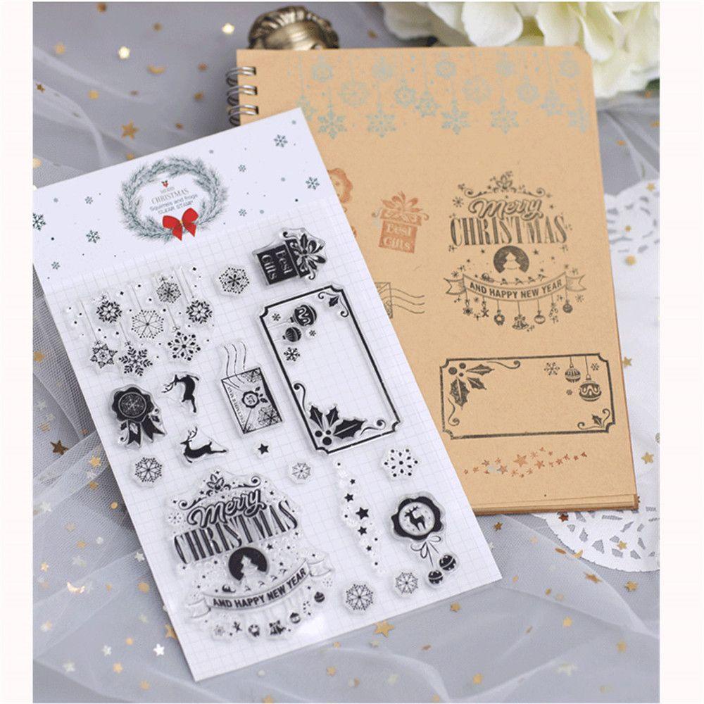 Preva Lembaran Stempel Transparan DIY Kerajinan Tangan Dekorasi Scrapbooking