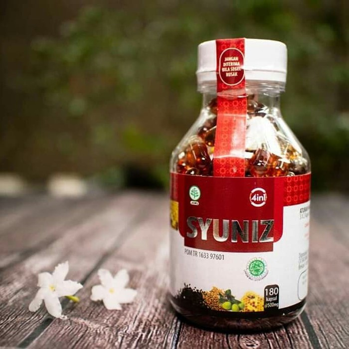 Syuniz 4 in 1 Habbatussauda isi 180 kapsul Ekstrak Hulbah Fenugreek