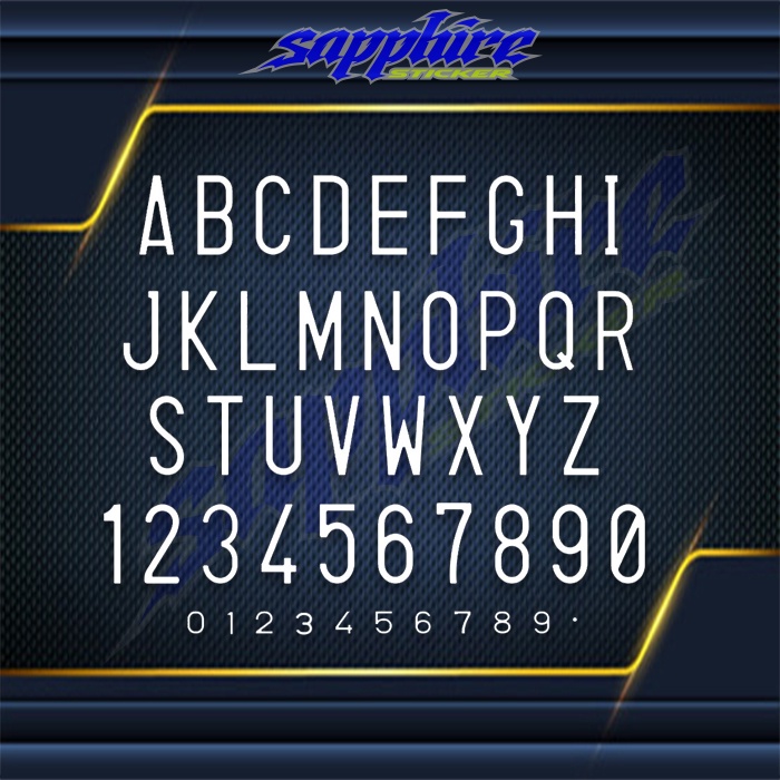 Sticker Plat Nomor Stiker Plat Nomor Motor