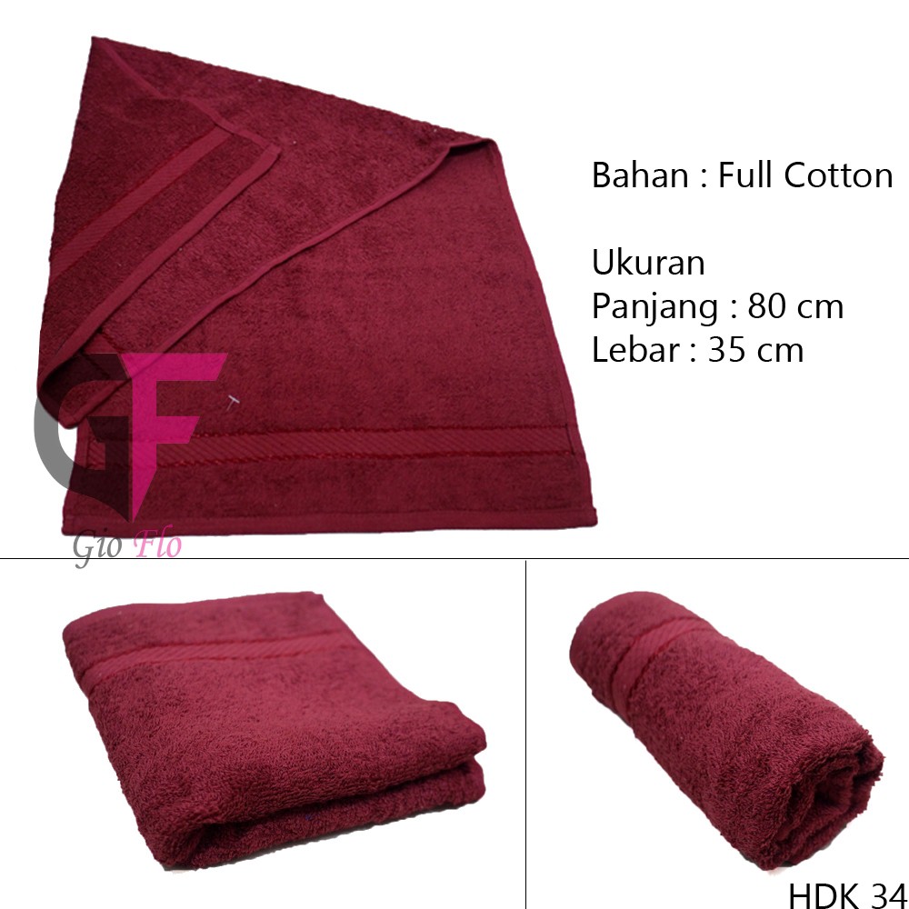 GIOFLO Handuk Untuk Wajah Maroon / HDK 34