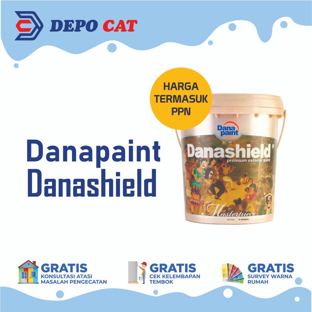 Cat Tembok Exterior (Luar Ruang) | Danashield  WHITE 20L
