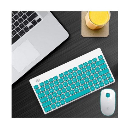 Paket Keyboard Mini Mouse Wireless Eyota G1500 Silent Click free batre