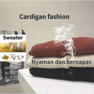 Cardigan Rajut Cardigan Rajut Wanita Cardigan Panjang  kekinian/sweater Kardigan Rajut Wanita