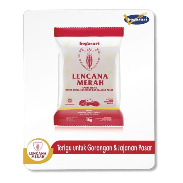 

TEPUNG TERIGU BOGASARI LENCANA MERAH 1 KG