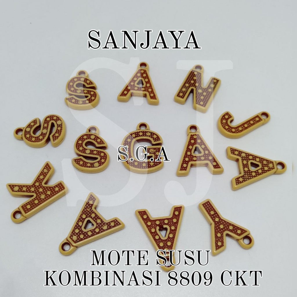 MANIK SUSU / MOTE SUSU / MANIK COKLAT / MANIK HURUF/ MANIK COKLAT HURUF/ MOTE SUSU KOMB. HURUF 8809 CKT