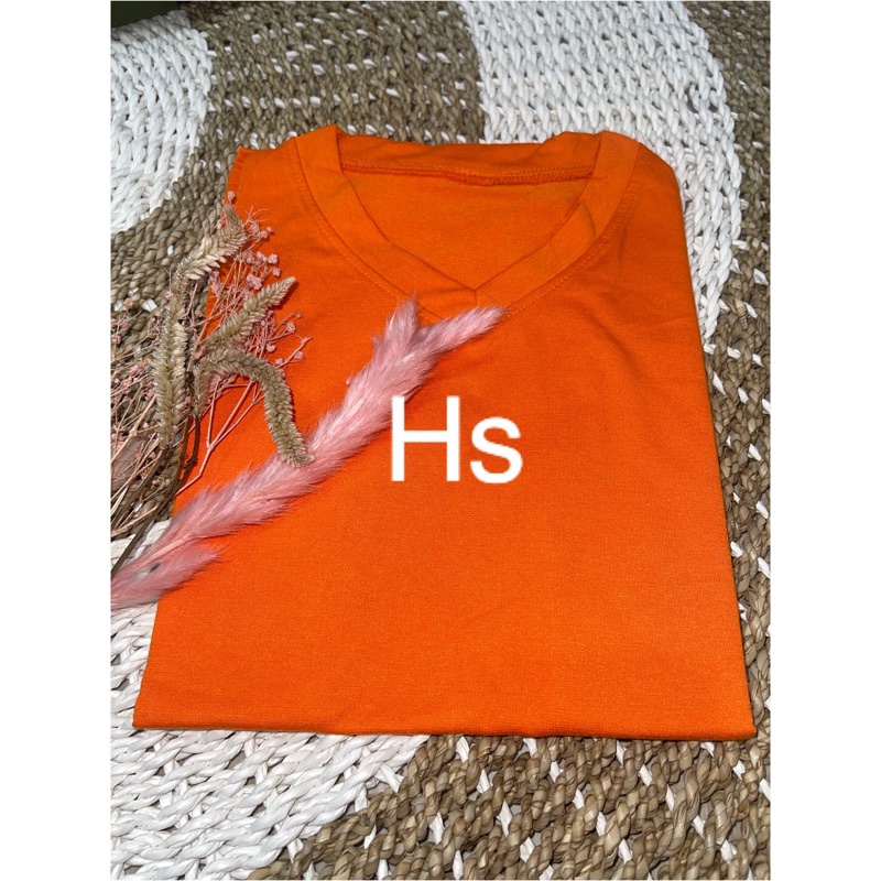 VNECK JUMBO XL REALPICT /VNECK XL/ATASAN BASIC JUMBO XL/KAOS POLOS V JUMBO-Orange