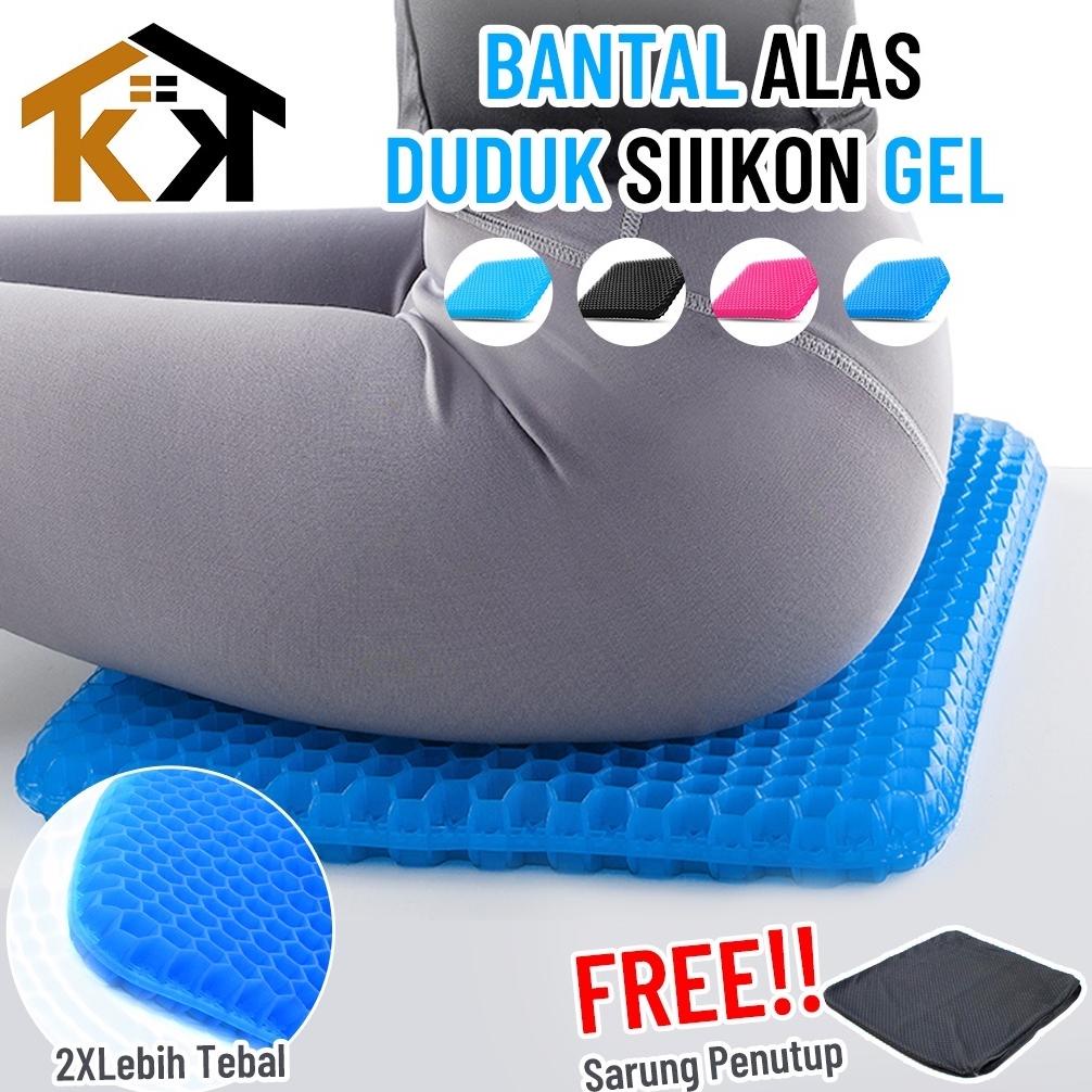 (Kk)Alas Duduk Terbaru Bahan Gel Terasa Dingin Lembut Motif Sarang Lebah Untuk Kursi Kantorjok Mobil