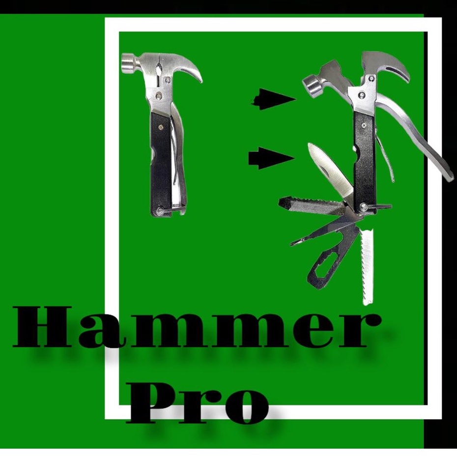 Palu Martil Multifungsi - Hammer Pro 81 in 1 Premium 