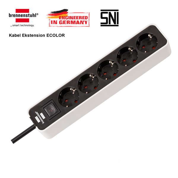 brennenstuhl Ecolor 5 Socket Stop Kontak