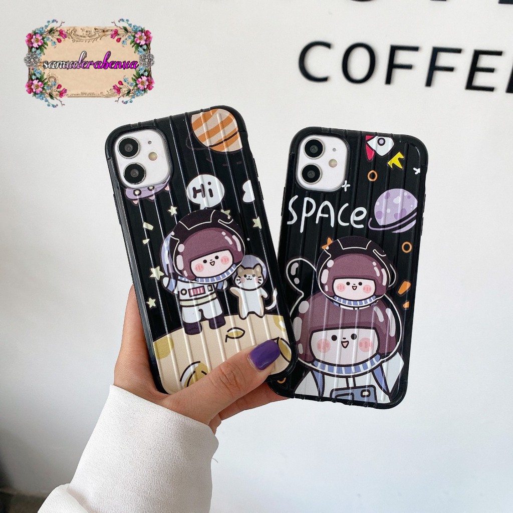 SS269 Softcase Popsocket SPACE Oppo F1s A59 A3s A5s A7 A11k A12 A5 A9 2020 A31 A8 SB1648