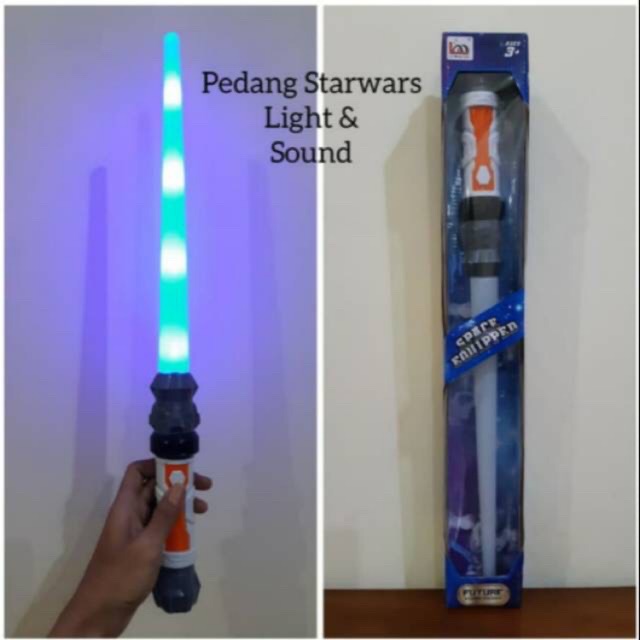 PEDANG STARWARS LED & SUARA / MAINAN ANAK EDUKATIF / PEDANG BISA NYALA & BERSUARA