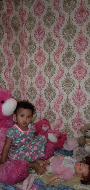 Paling Laku Cod Wallpaper Dinding 10m Motif Batik - Black & White Wave Line Walpaper