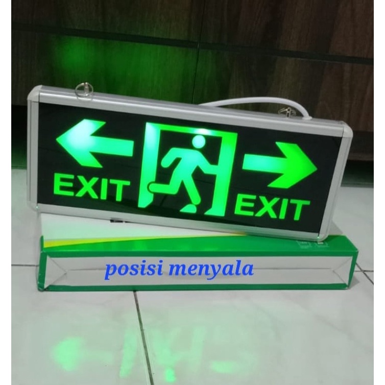 Jual Lampu Led Emergency 2 Sisi Tanda Panah Kiri Kanan Dan Tulisa Exit ...