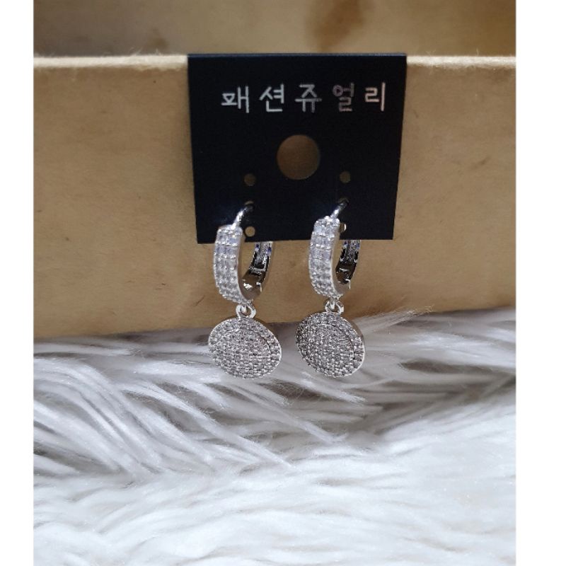 Anting Silver925 Perak Mata kilau Anti Karat anti alergi anting premium berlian kilap N-2