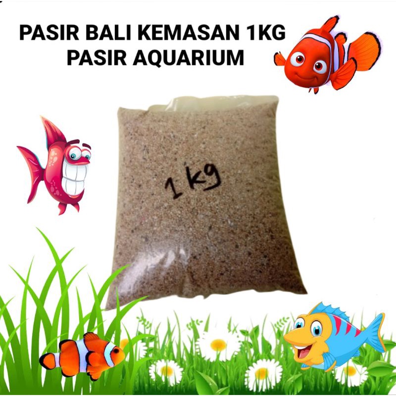 pasir aquarium pasir bali kemasan 1kg