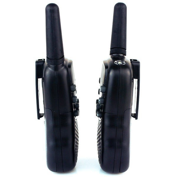 Mini Pairs Walkie Talkie OMTH2FBK with LED Light 1 Pairs - T-388 - Black