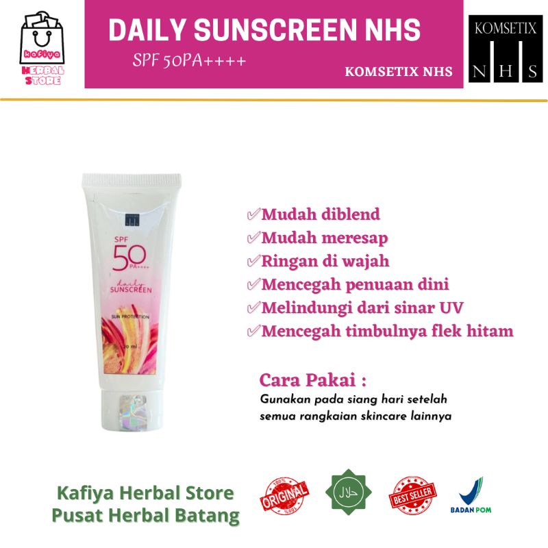 KOMSETIX NHS - SUNSCREEN NHS SPF50 - SUNBLOCK - SUNCARE - AWET MUDA