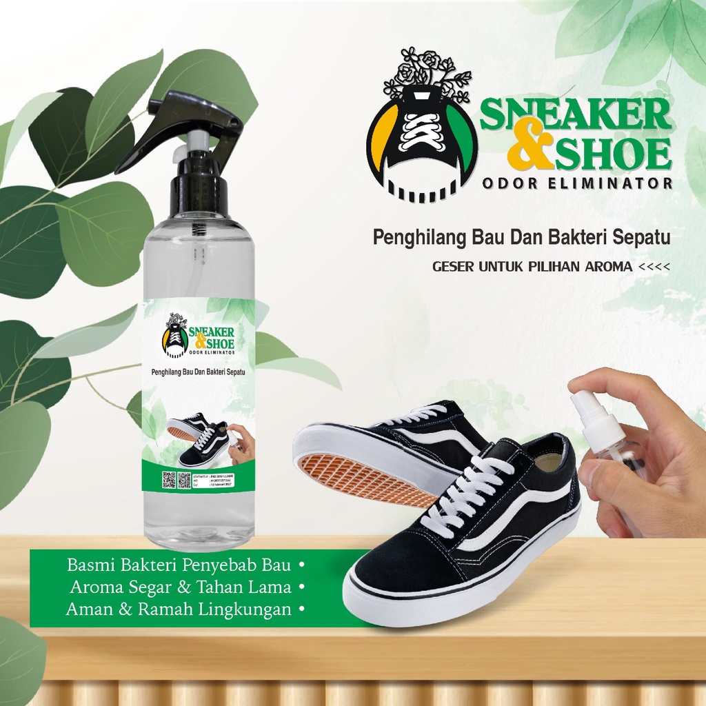 Parfum Sepatu Anti Bakteri Penghilang Bau Sepatu Aroma Wangi Segar Kemasan 250ml