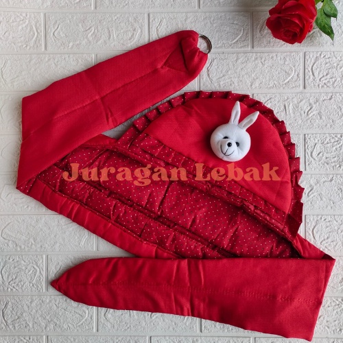 Gendongan Samping bayi/ Gendongan Baby Premium dengan ring sling dan boneka kelinci - Juragan Lebak JL Baby