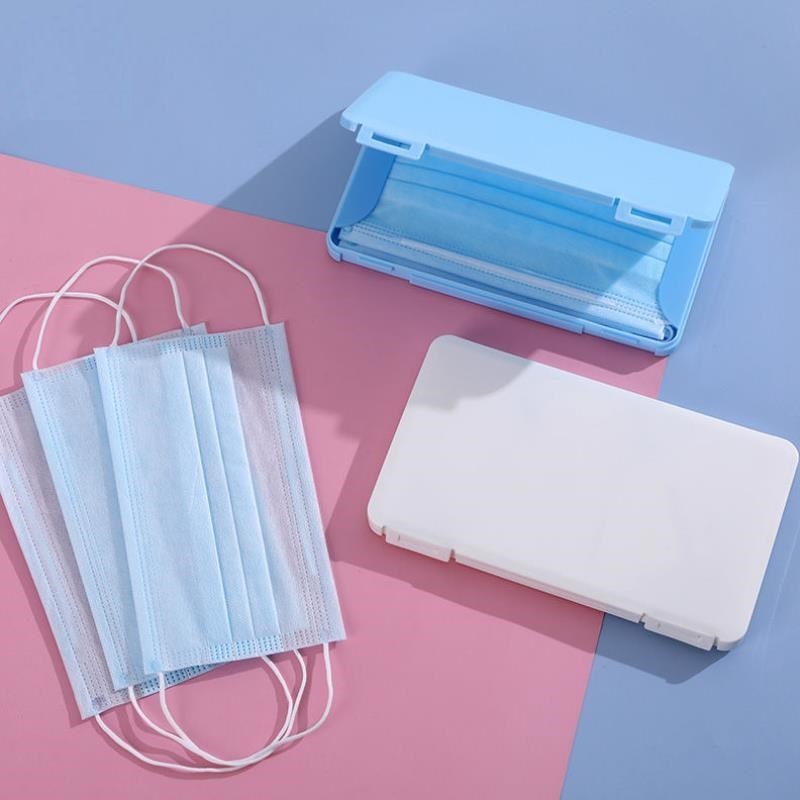 Portable Dust-proof Face Mask Case Flip cover protection Storage box / Dustproof Mask Storage Box / Plastic Storage Box