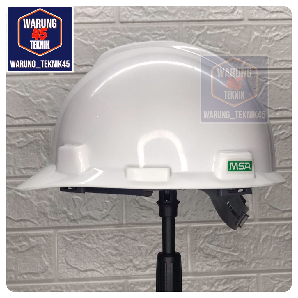 HELM PROYEK SAFETY V GUARD MERK MSA SNI LOKAL SUSPENSI STANDARD - PUTIH