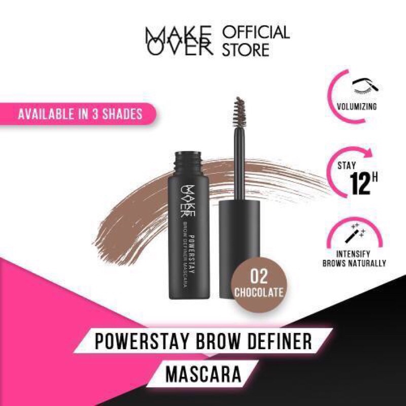 MAKE OVER POWERSTAY brow definer mascara ( maskara alis )