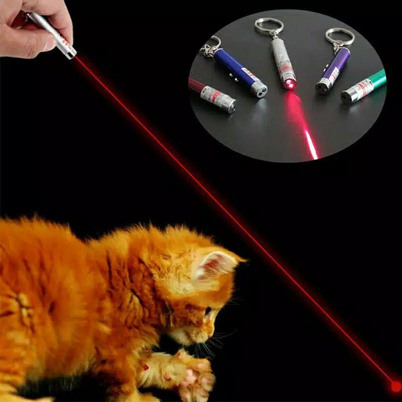 Mainan Laser UV Premium 3 in 1 | Laser Penggoda Kucing Murah (Free Baterai)