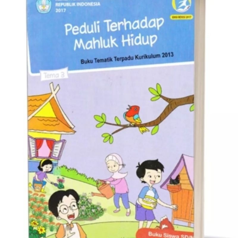 ORI paket buku teks Tematik k13 Dikbud kelas 4 tema 3,4,5 semester 1 edisi revisi terbaru