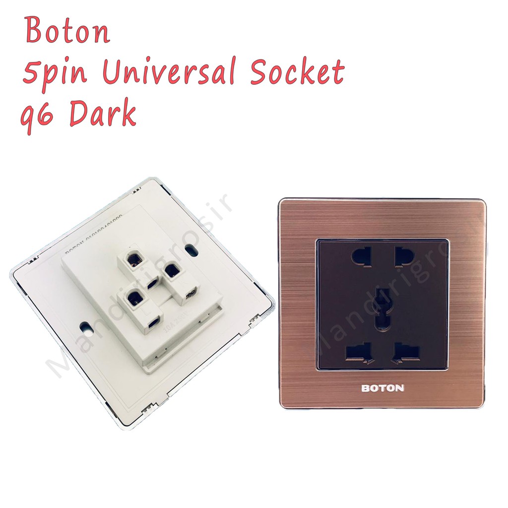 5pin Universal Socket * Boton * colokan tembok