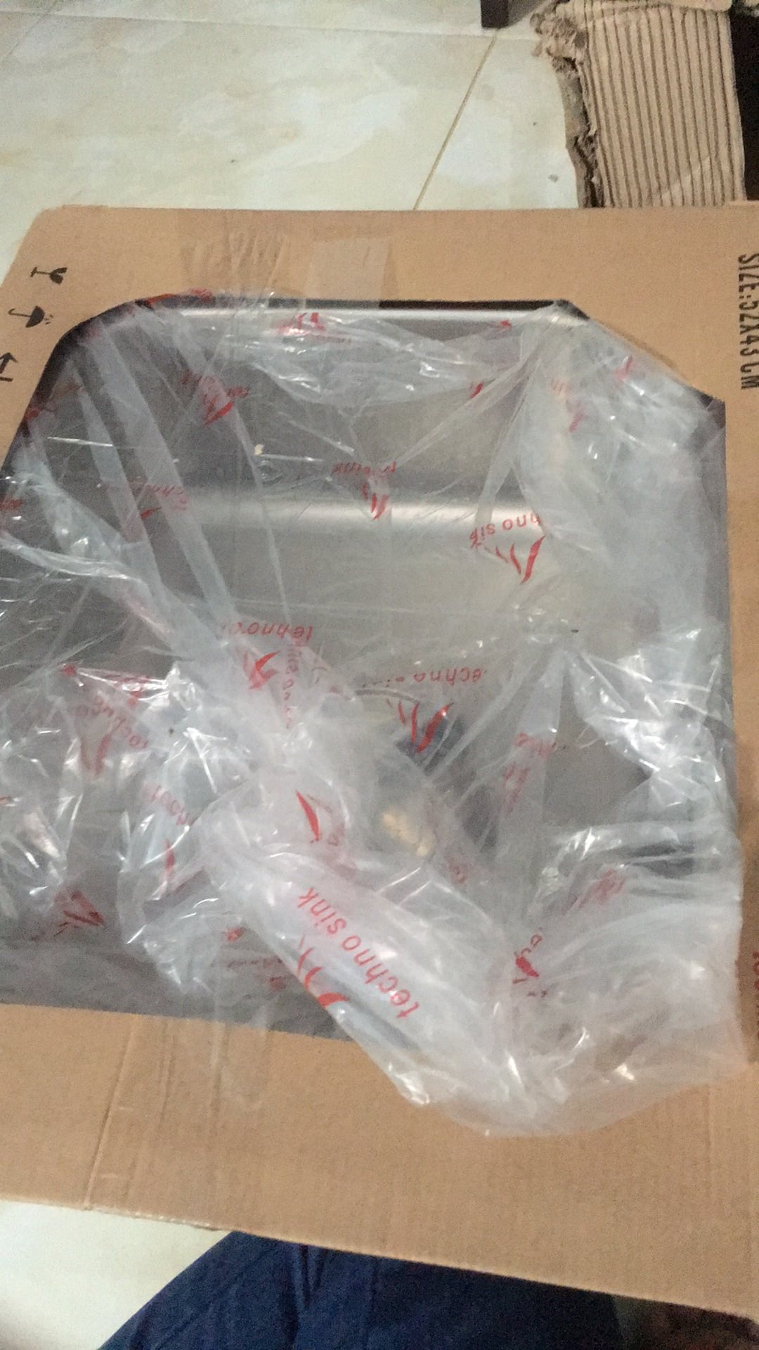 Bak Cuci Piring Stainless Tebal Dan Dalam 52cmx43cm