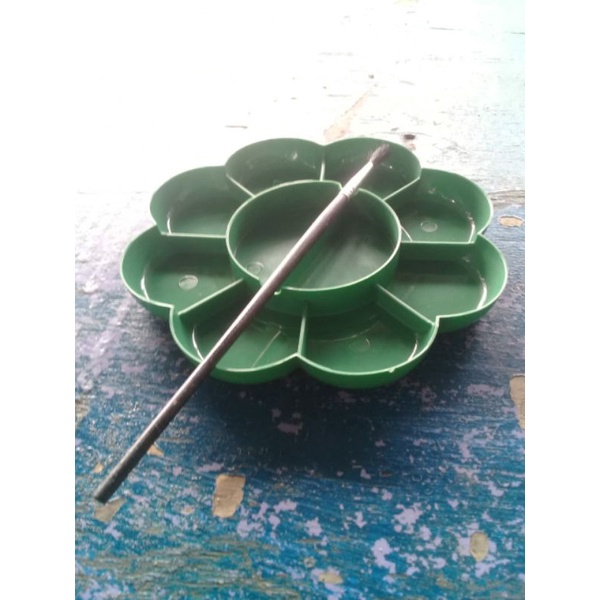 

paket koas cat air + palet wadah cat