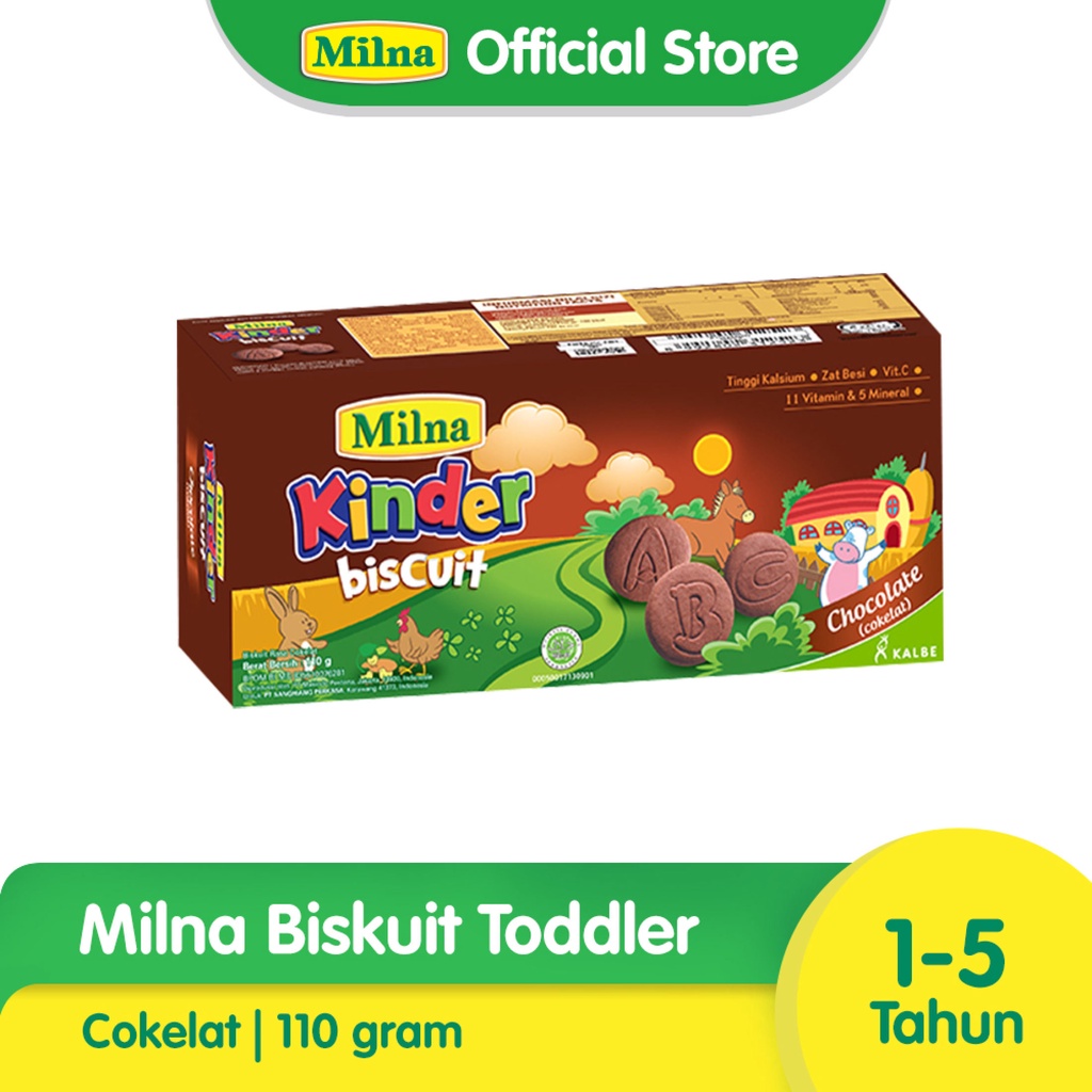 

Milna Biskuit Kinder Coklat 110gr/Usia 1-5 Tahun