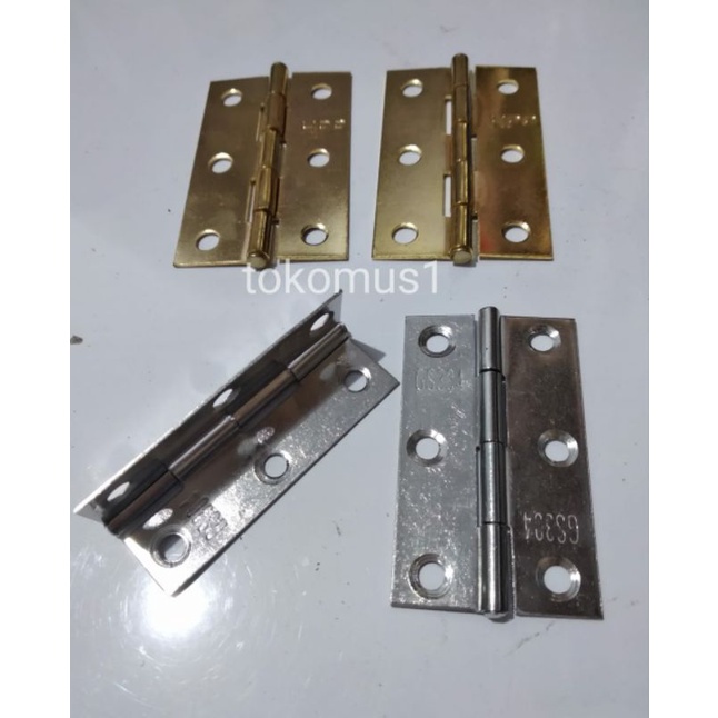 Engsel Stainles Tahan Karat Engsel Plat Jendela Engsel Pintu  Stainless Plate 2&quot; 2.5&quot; 3&quot; Inch