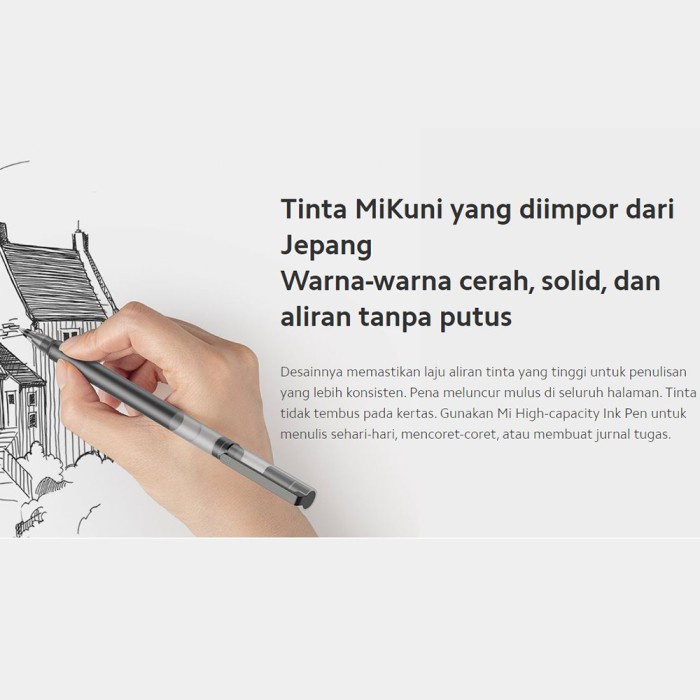 

Ballpoint / Pulpen / Bulpen Xiaomi Mi Pen Premium 0,5 Gel isi 10pcs promo