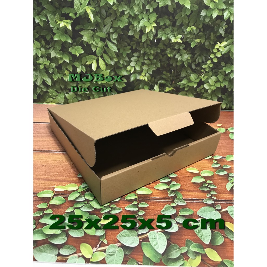 

KARDUS UK. 25x25x5 CM.....DIE CUT KOTAK KARTON UNTUK PACKING AKSESORIS - DLL- MODEL BOX PIZZA