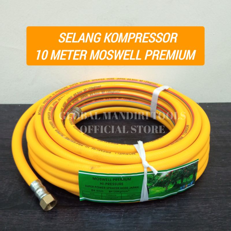 Jual Selang Kompressor 10m Moswell Premium Selang Power Sprayer 10 Meter Steam High Preasure