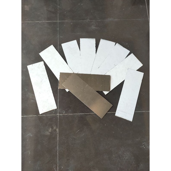 plat stainless potingan doff harlain 201 10cm x 30cm tebal 0,8