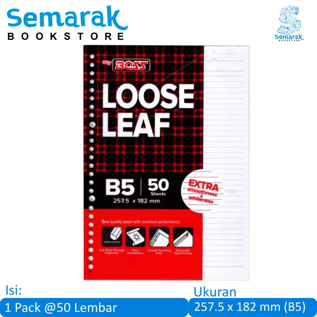 

Big Boss Loose Leaf - B5 257.5x182 mm [50 Lembar]