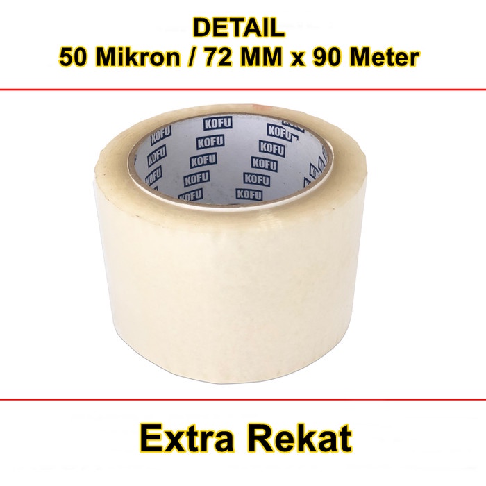 

Hari Ini Lakban Bening Besar Murah 3 Inch 72Mm X 100Yard 1 Slop 4 Pcs Sale!!!