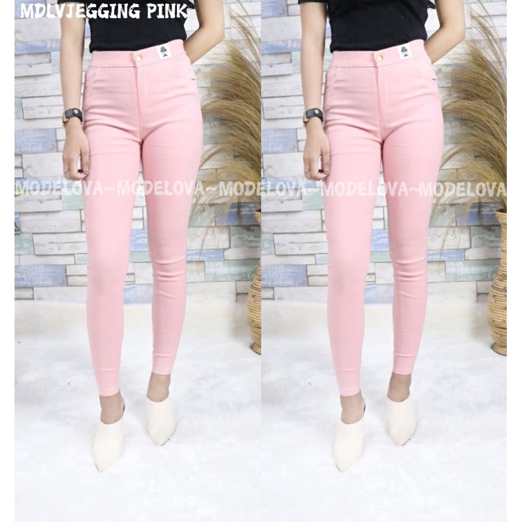 MDLV ~ JEGGING BASIC JEGGING CEWEK BAHAN STRETCH CELANA PANJANG MISS HOTY CEWEK FASHION WANITA