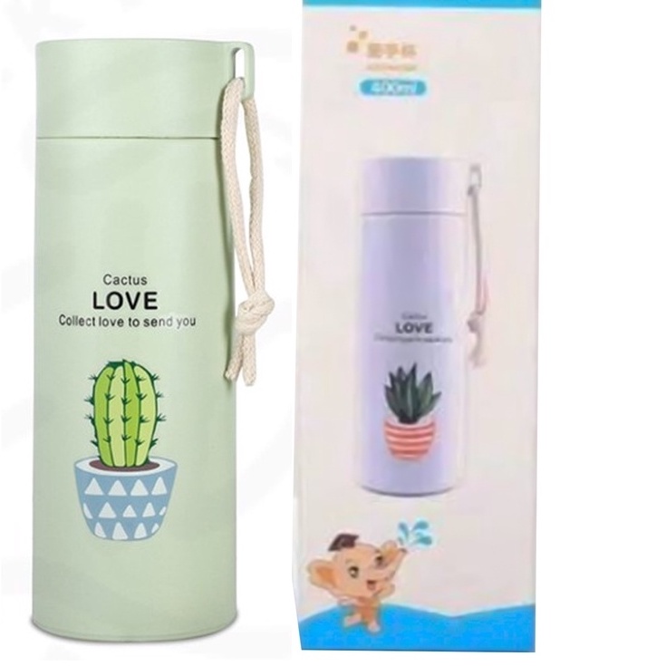 Serba Grosir Murah BKC kaktus botol minum kaca tali cactus souvenir warna lengkap