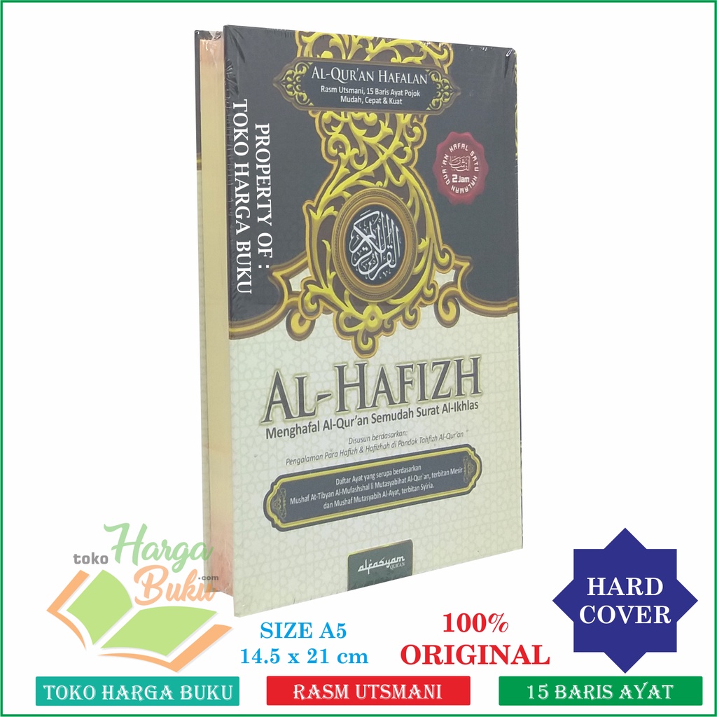 Foto Al-Quran Al-Hafizh A5 HC RASM UTSMANI 15 Baris Ayat Pojok Penerbit Alfasyam Quran