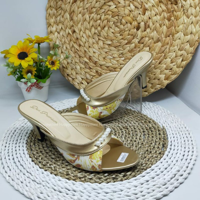 Heels wanita pesta - sandal wanita heels - heels wanita gold untuk pesta kondangan PD322