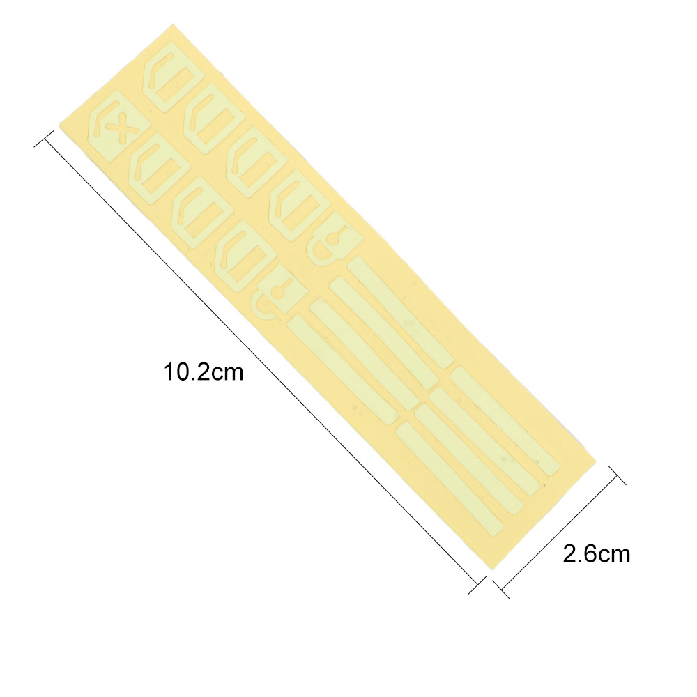 Stiker Saklar Lampu / Jendela / Pintu Mobil Luminous Fluorescent