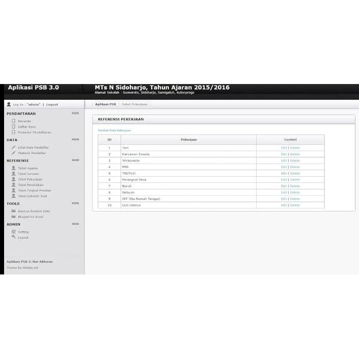 Aplikasi Pendaftaran Siswa Baru Berbasis Web Full Source Code Shopee Indonesia