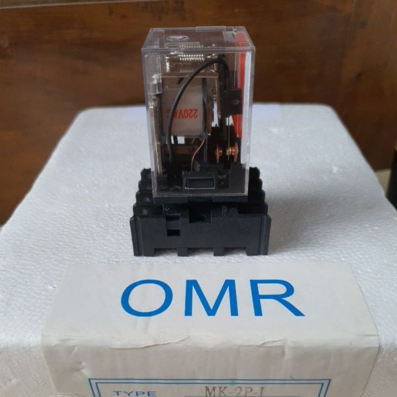 RELAY RILAY AC 220V OMR PLUS SOKET 8PIN