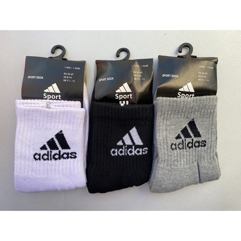 Kaos Kaki Sport Adidas Tebal Premium Sock Fashion Olahraga Futsal Basket Gym