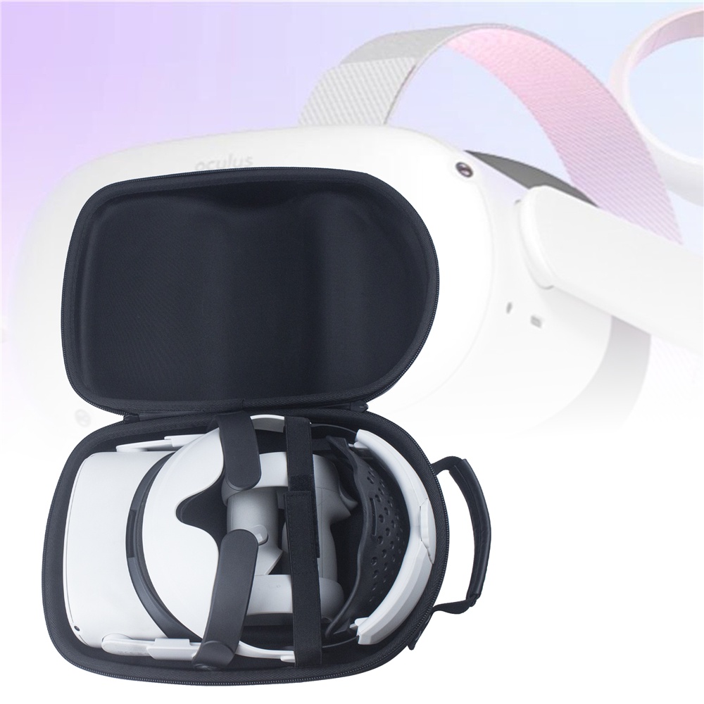 Set Case Silikon Cover Proteksi Lensa Tipe-C + Strap Kepala + Stand Holder + Bracket Kabel USB Tipe-C Untuk Oculus Quest 2 VR