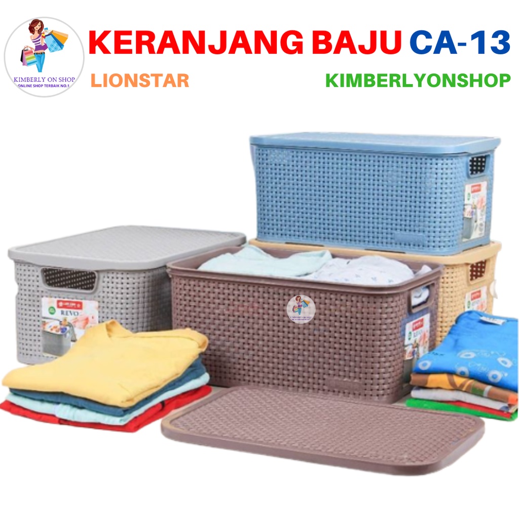 Keranjang Baju Serbaguna Revo Storage Box 10 Liter CA 13 Lion Star